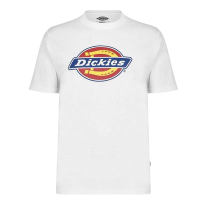 White - Front - Dickies Mens Icon Cotton T-Shirt