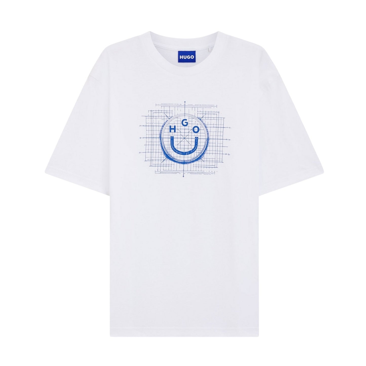 White - Front - Hugo Mens Namerix T-Shirt