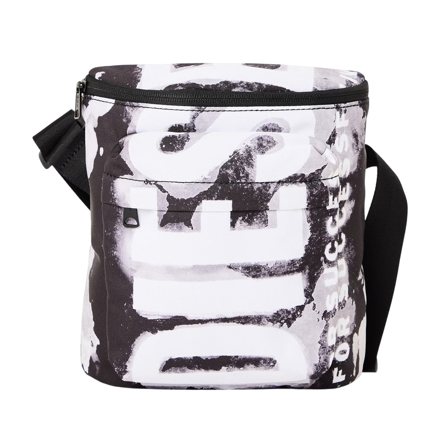 Black-White - Front - Diesel Rave X Crossbody Bag