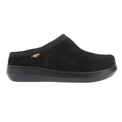 Black - Side - Rocket Dog Womens-Ladies Sugar Glider Suede Mule Slippers