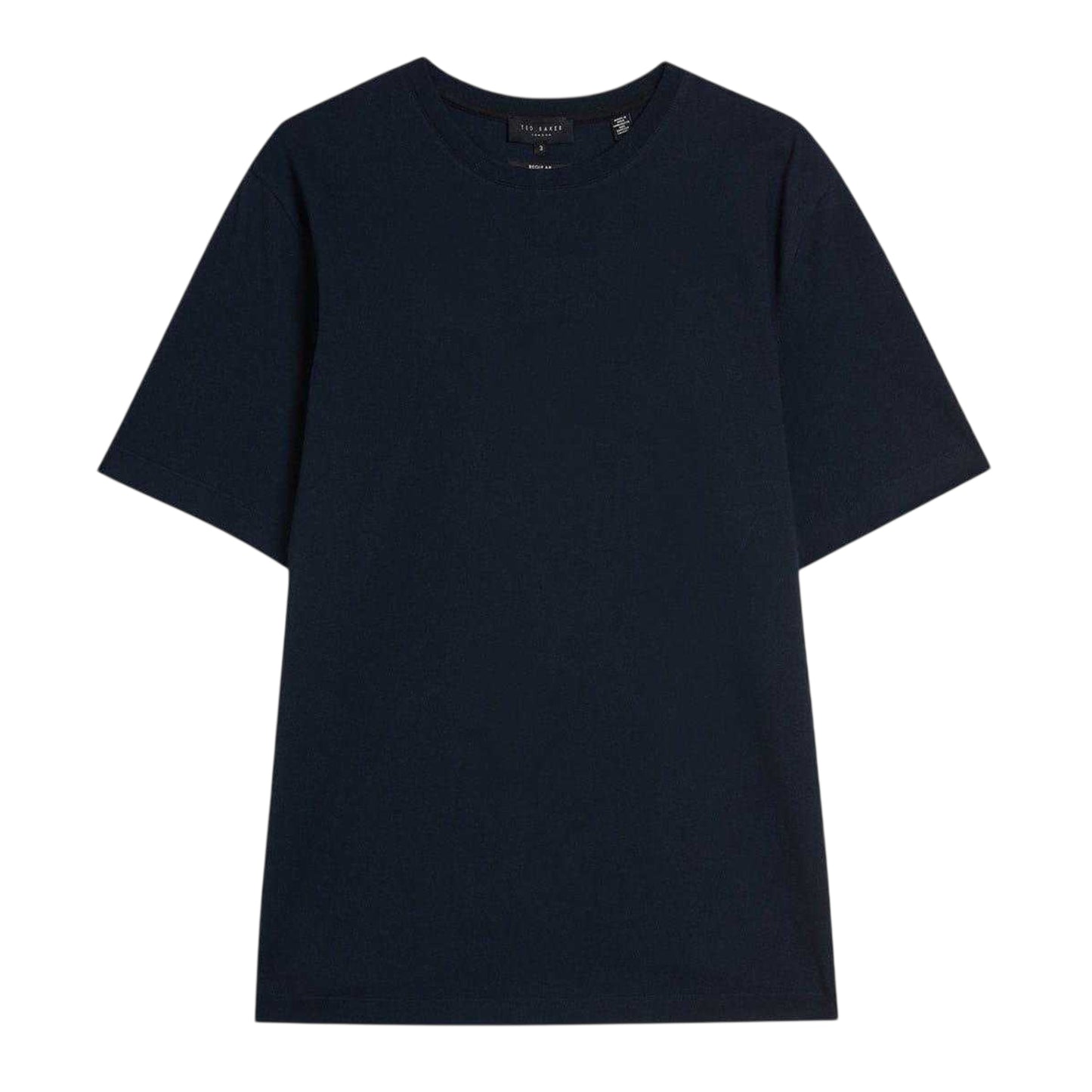 Navy - Front - Ted Baker Mens Tywinn Plain T-Shirt