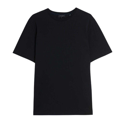 Black - Front - Ted Baker Mens Tywinn Plain T-Shirt