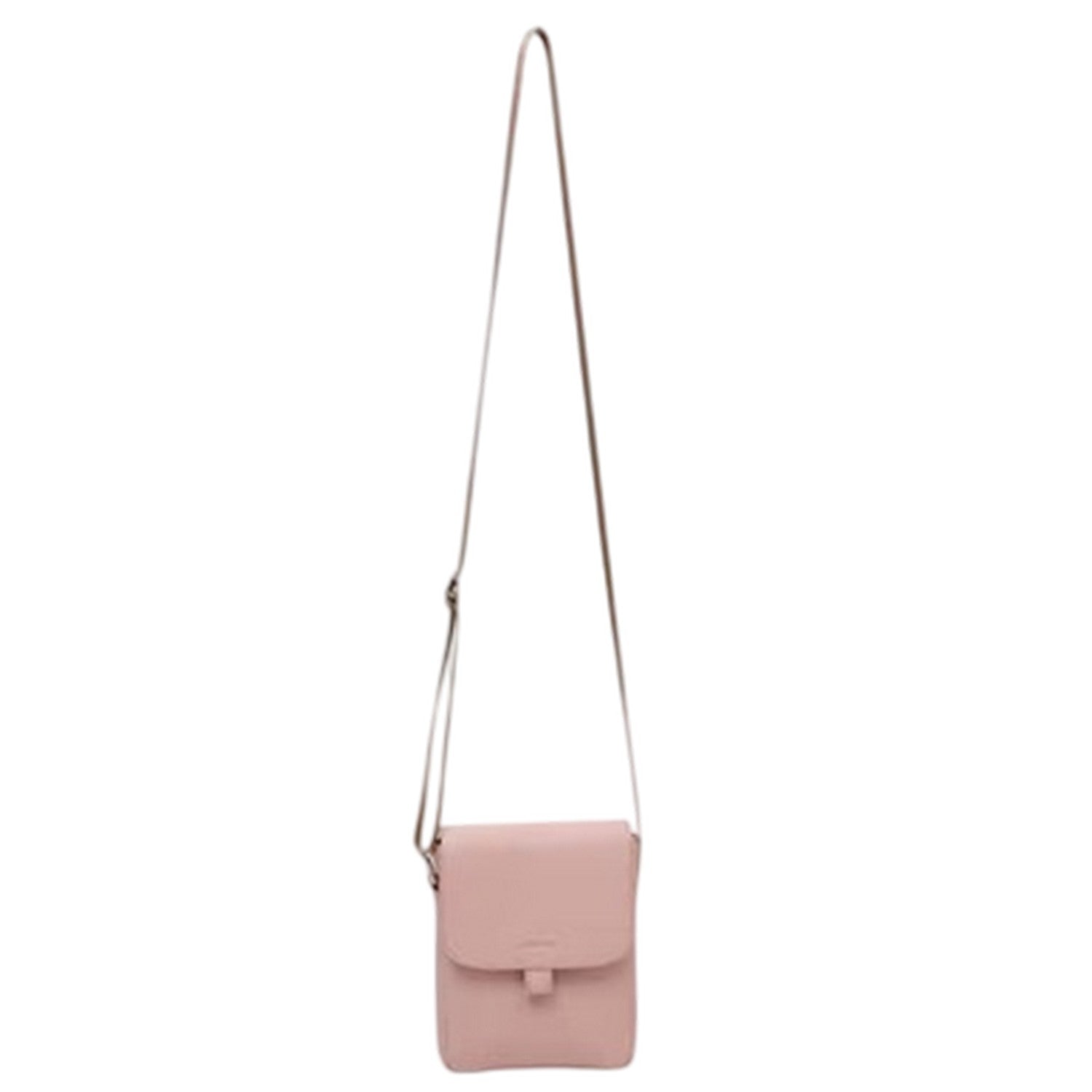 Blush - Front - Firetrap Rectangle Faux Leather Crossbody Bag