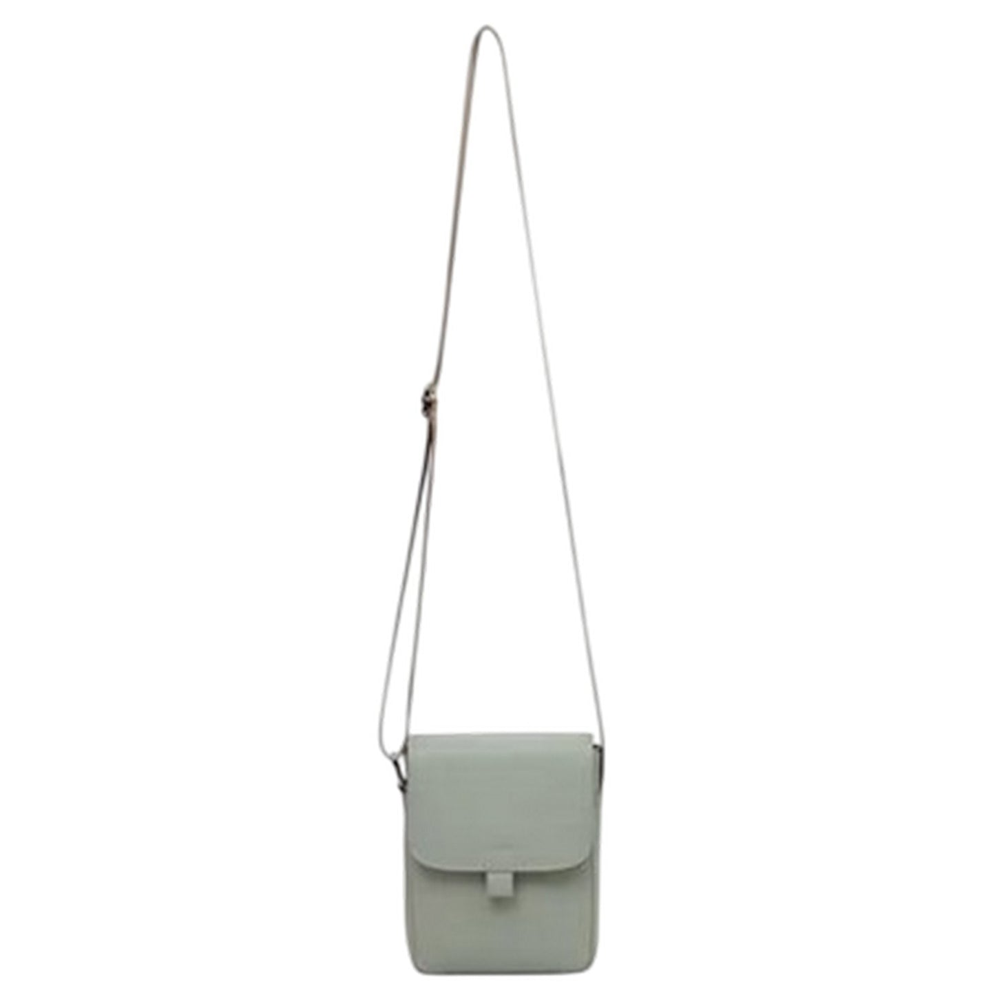 Grey - Front - Firetrap Rectangle Faux Leather Crossbody Bag