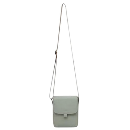 Grey - Front - Firetrap Rectangle Faux Leather Crossbody Bag