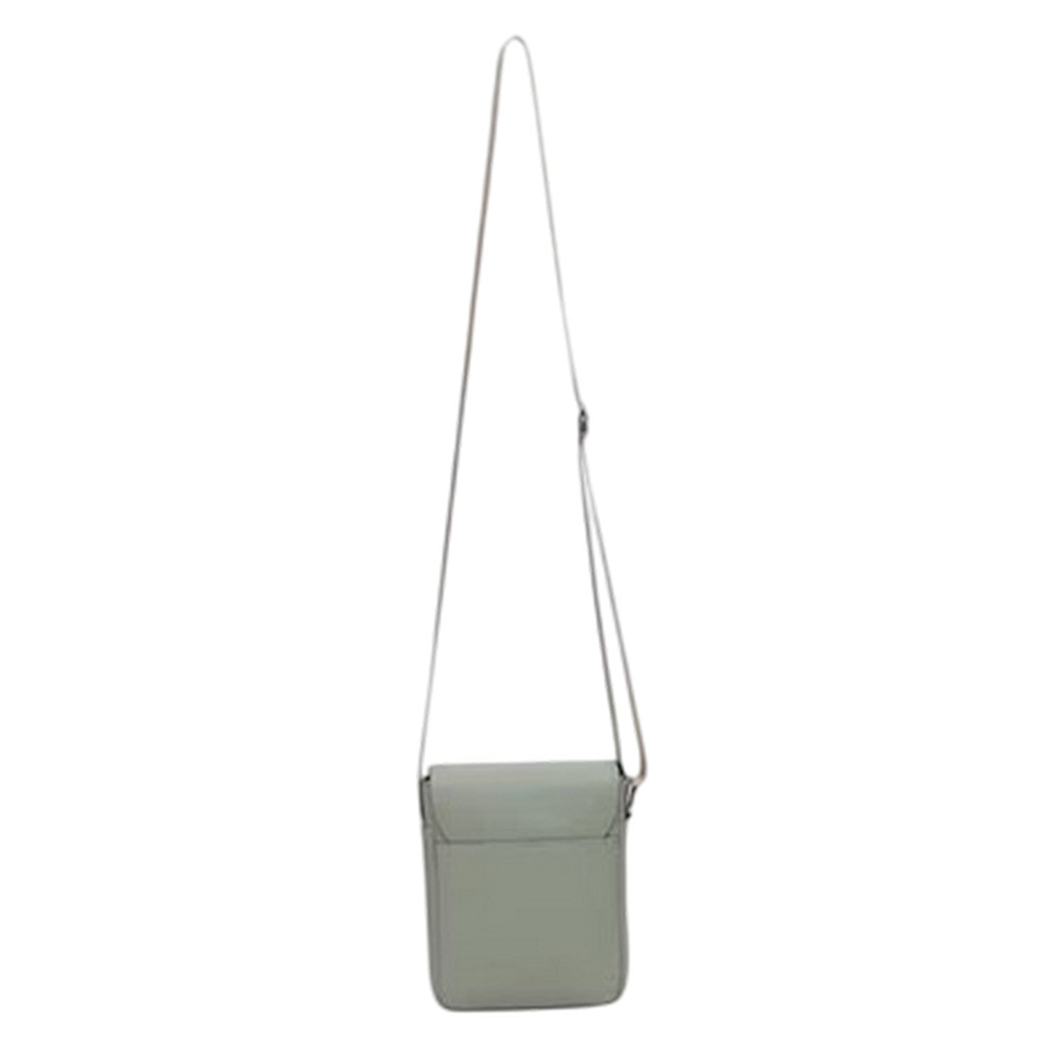 Grey - Back - Firetrap Rectangle Faux Leather Crossbody Bag