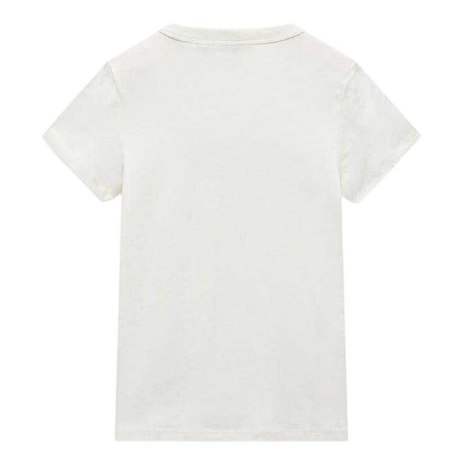 Heron White - Back - Napapijri Childrens-Kids Geographic Logo Crew Neck T-Shirt