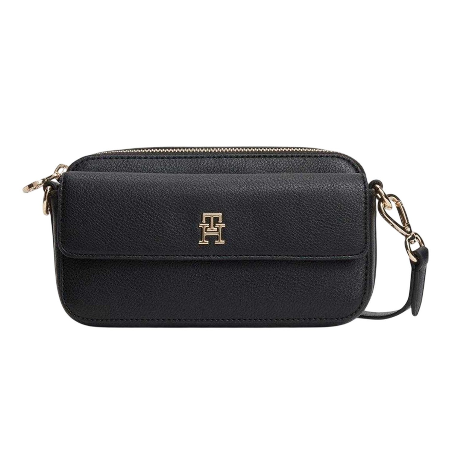 Black - Front - Tommy Hilfiger Monogram Camera Bag