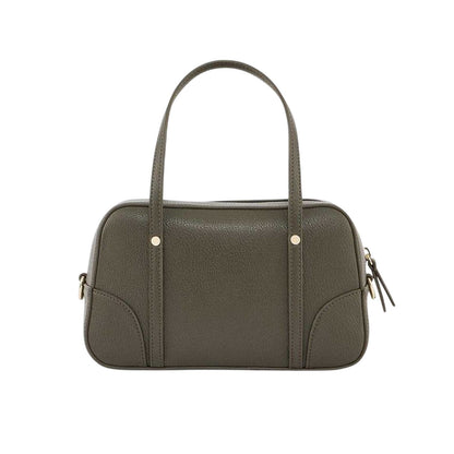 Dark Khaki - Back - Armani Exchange Womens-Ladies Metal Logo Crossbody Bag