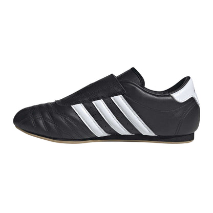 Core Black - Side - Adidas Womens-Ladies Leather Low Taekwondo Flat Trainers