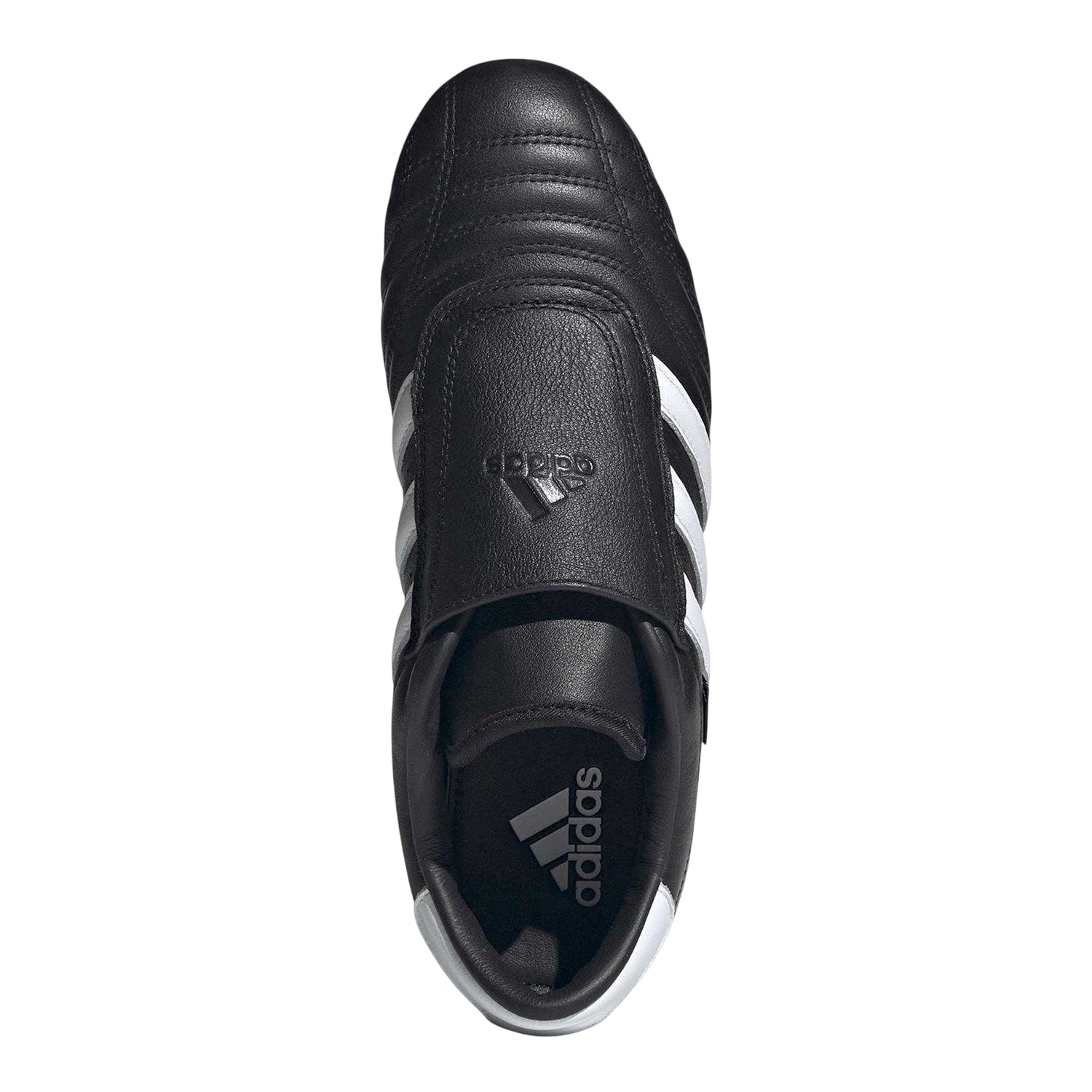 Core Black - Lifestyle - Adidas Womens-Ladies Leather Low Taekwondo Flat Trainers
