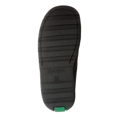 Black - Pack Shot - Kickers Girls Fragma Patent Leather T-Bar Shoes