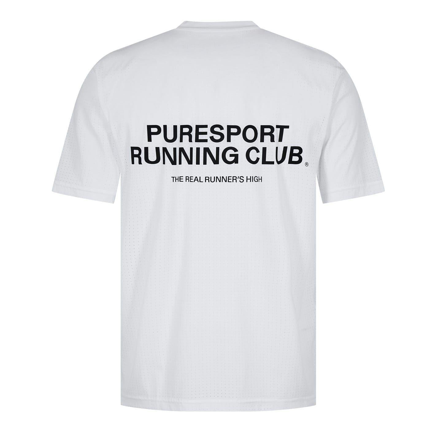 White - Back - Performance Mens Running Club Performance T-Shirt