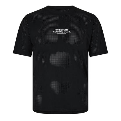 Black - Front - Performance Mens Running Club Performance T-Shirt