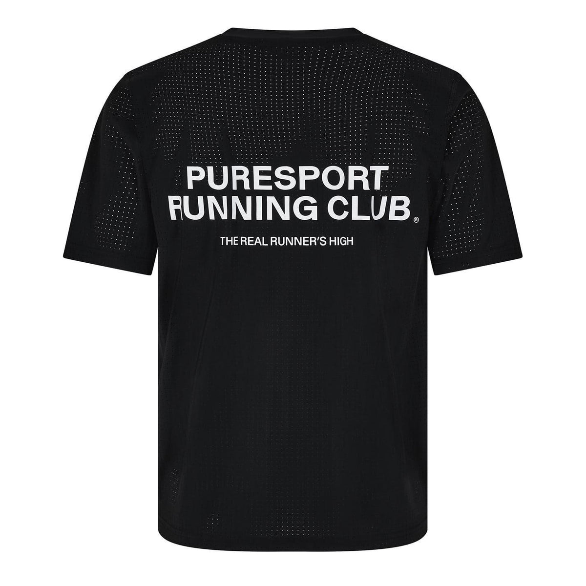 Black - Back - Performance Mens Running Club Performance T-Shirt