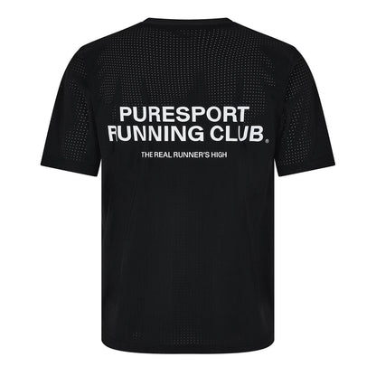 Black - Back - Performance Mens Running Club Performance T-Shirt