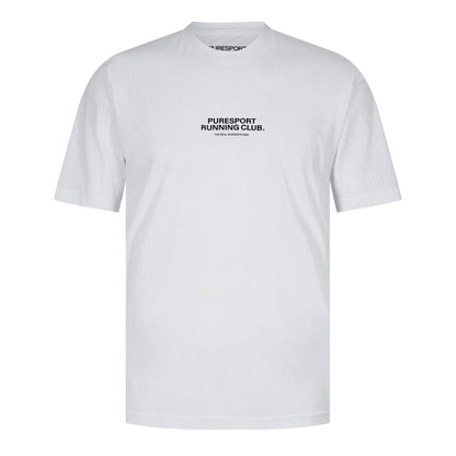 White - Front - Performance Mens Running Club Performance T-Shirt