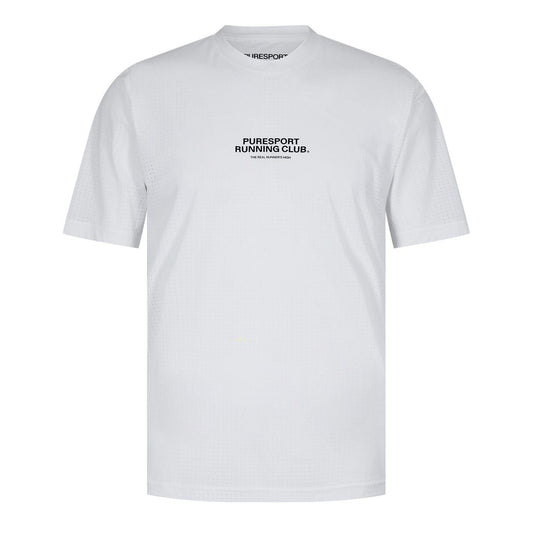 White - Front - Performance Mens Running Club Performance T-Shirt
