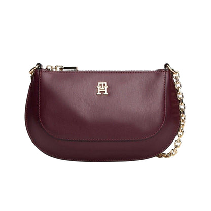 Brown - Front - Tommy Hilfiger Crescent Shaped Chain Strap Crossbody Bag