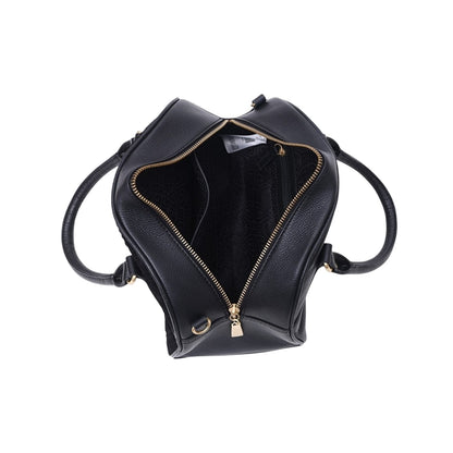 Black - Lifestyle - Biba Logo Leather Bowling Bag