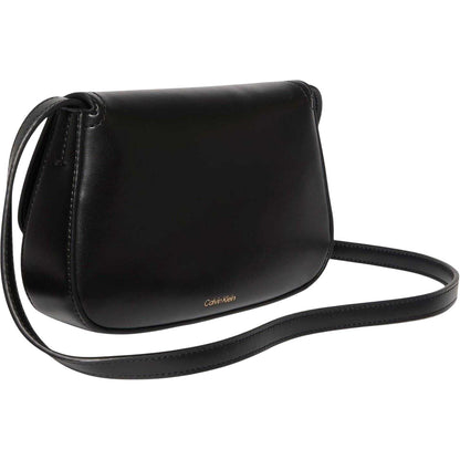 Black - Back - Calvin Klein Logo Saddle Bag