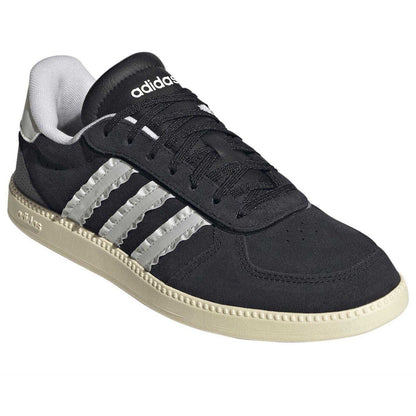 Black - Pack Shot - Adidas Womens-Ladies Breaknet Leather Flat Trainers
