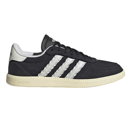 Black - Front - Adidas Womens-Ladies Breaknet Leather Flat Trainers