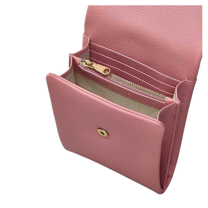 Pink - Side - Radley Mallow Street Leather Crossbody Bag