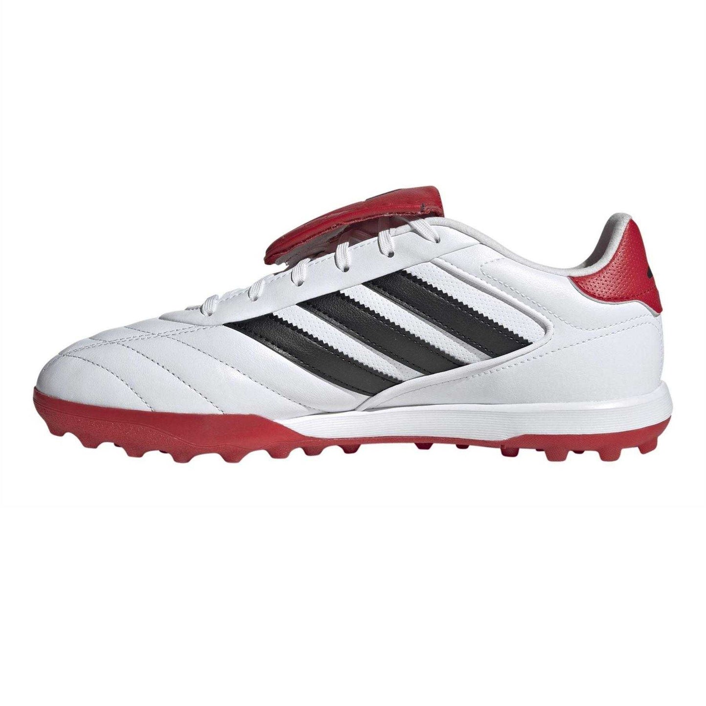 White-Black-Scarlet Red - Side - Adidas Mens Copa Gloro Cow Leather Folded Tongue Football Boots