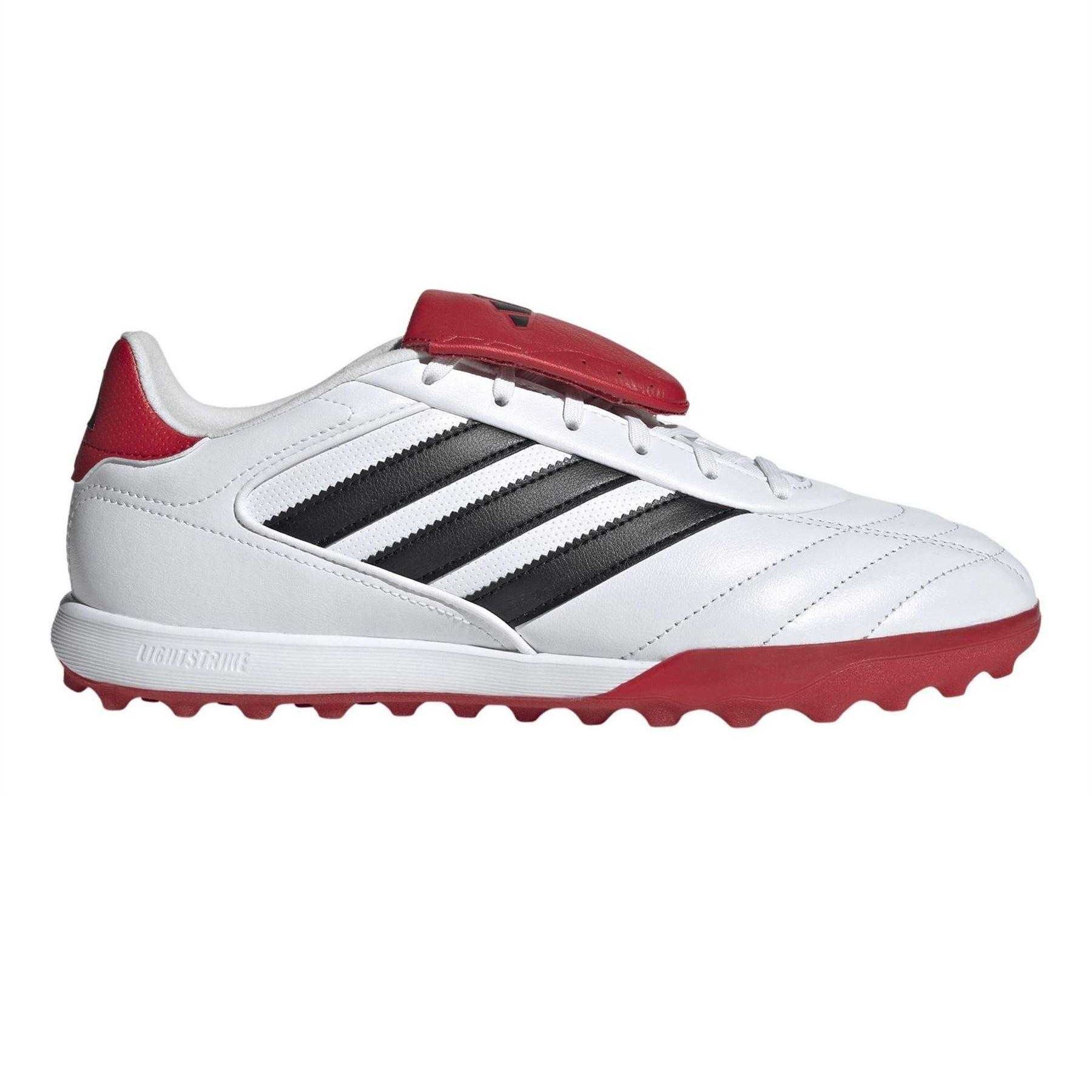 White-Black-Scarlet Red - Front - Adidas Mens Copa Gloro Cow Leather Folded Tongue Football Boots