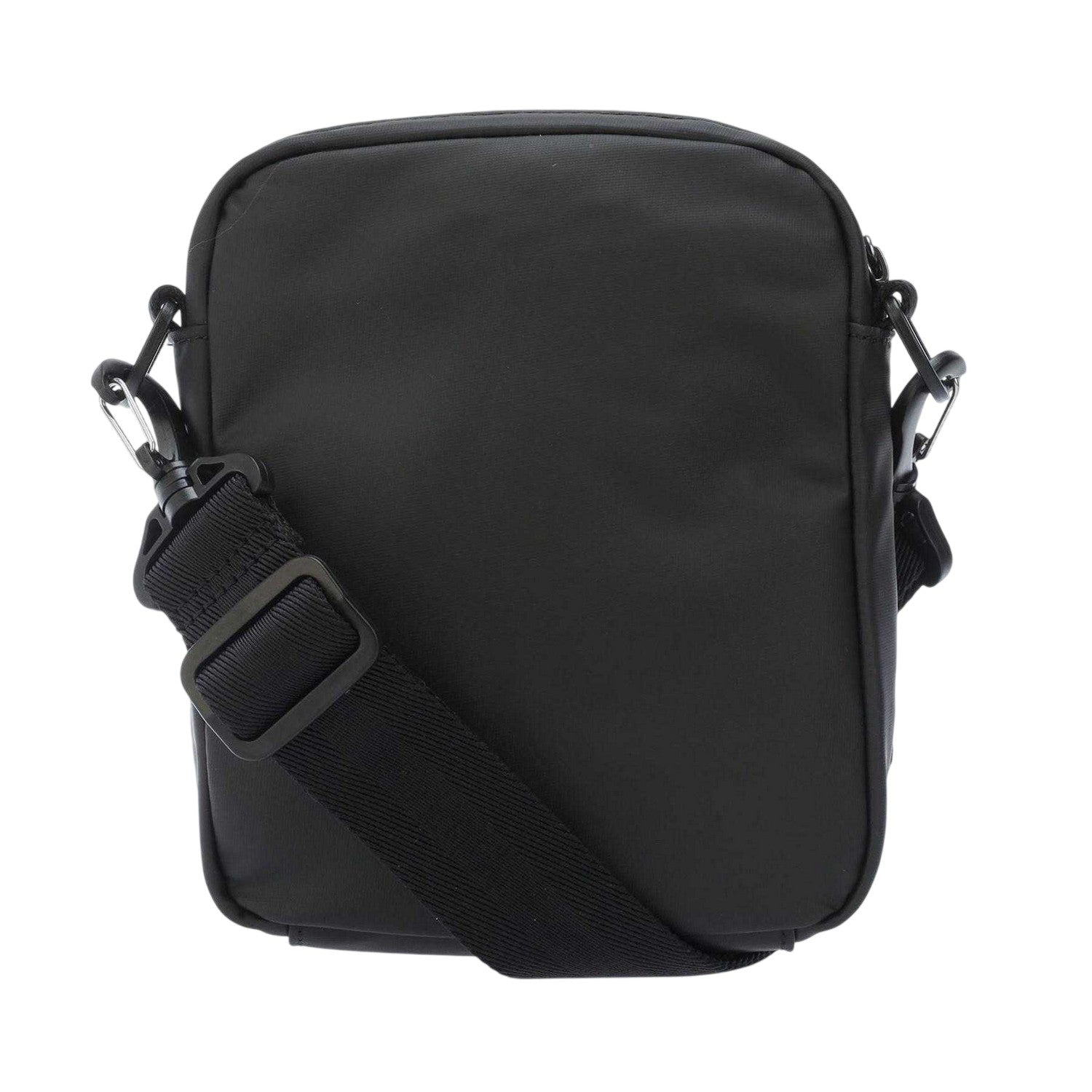 Black - Back - Boss Mens Stormy Tonal Logo Reporter Bag