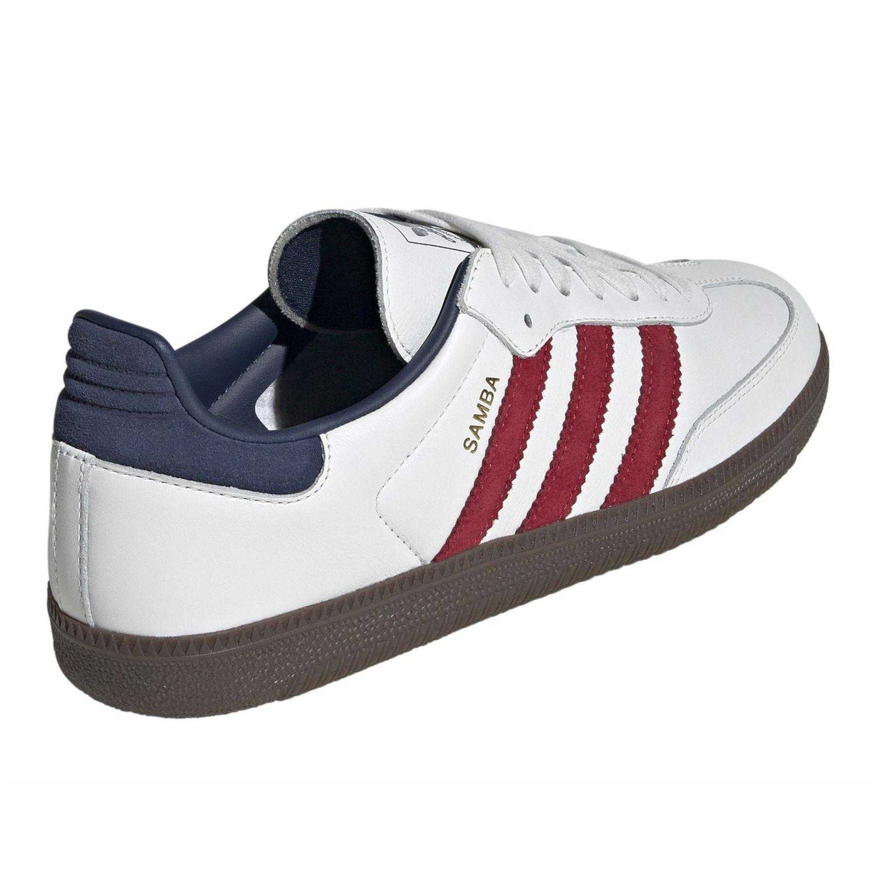 White - Back - Adidas Womens-Ladies Samba OG Leather Trainers
