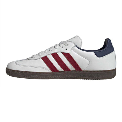 White - Side - Adidas Womens-Ladies Samba OG Leather Trainers
