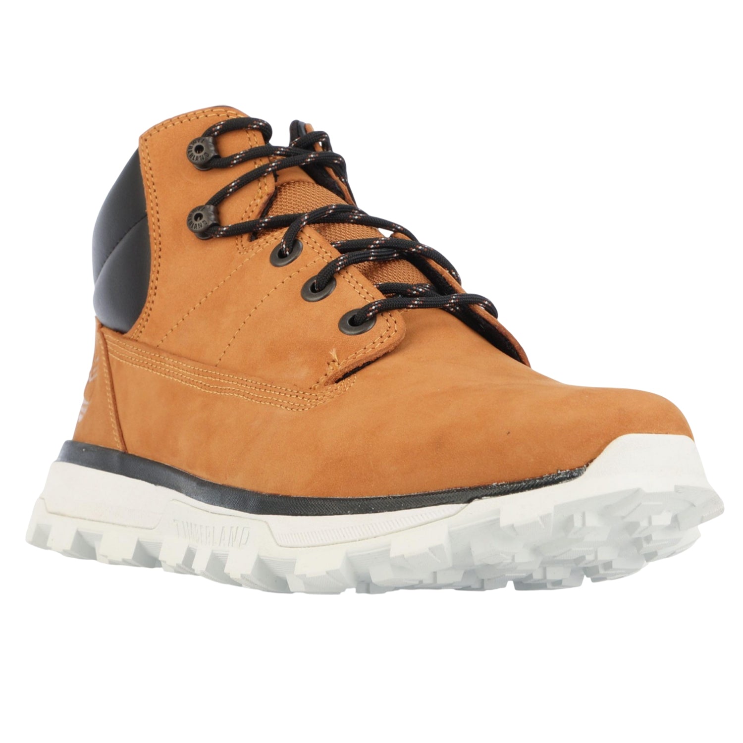 Wheat - Front - Timberland Mens Treeline Nubuck Mid Cut Boots