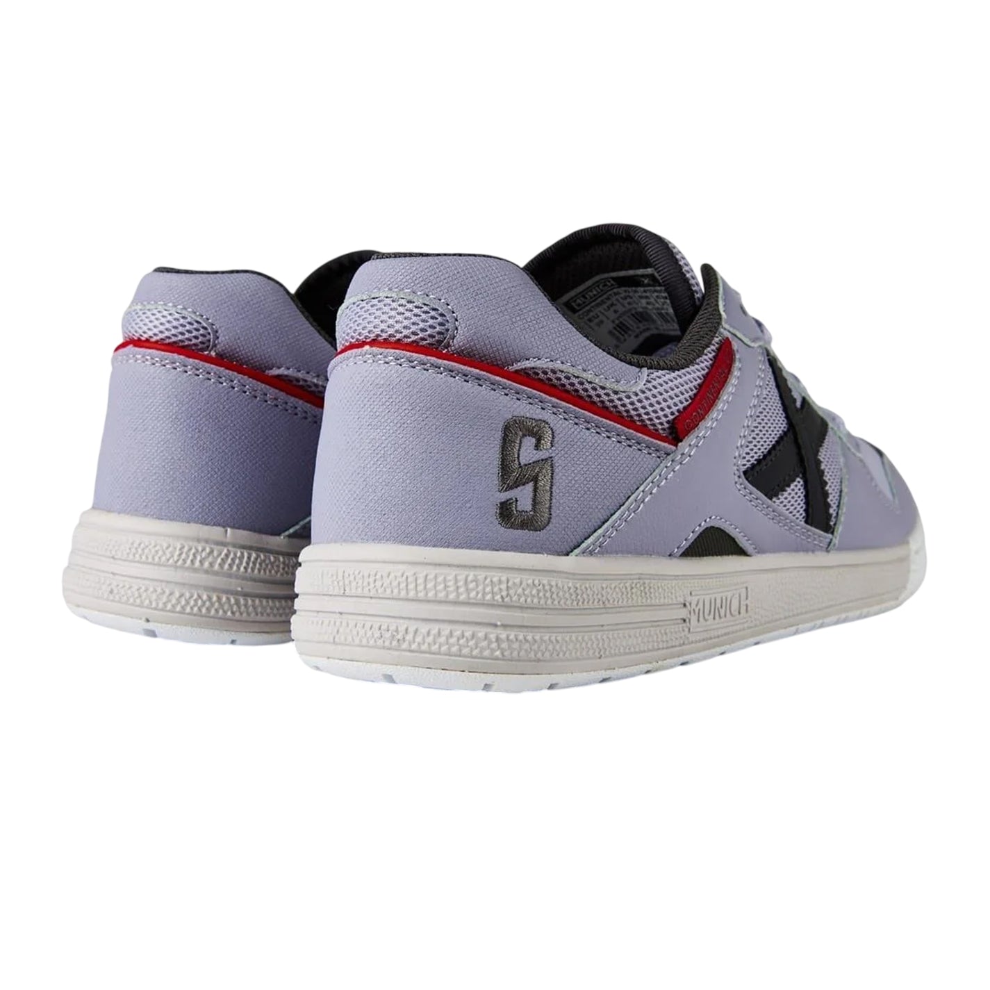 Light Grey-Dark Grey - Back - Munich Mens Continental V2 Indoor Football Trainers