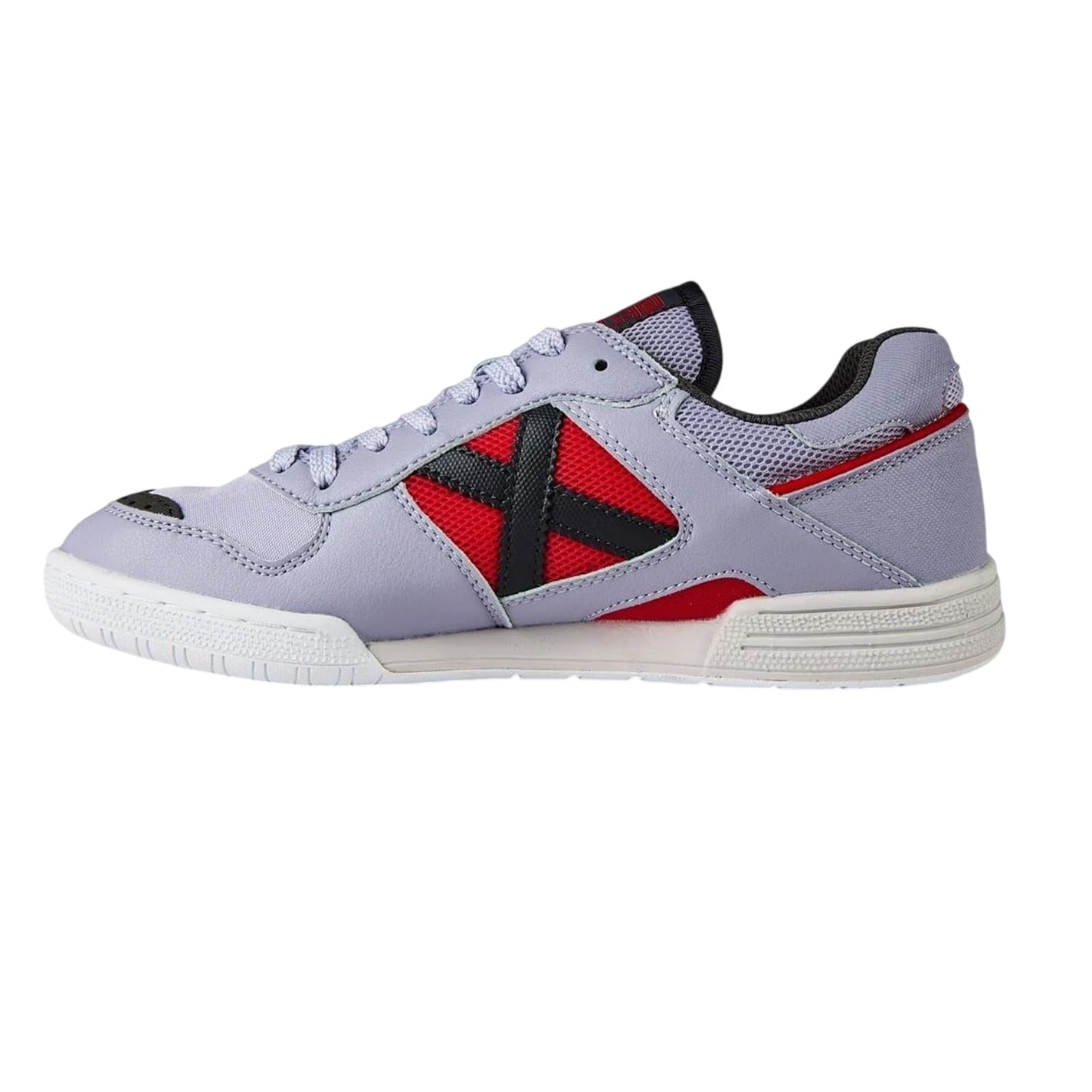 Light Grey-Dark Grey - Side - Munich Mens Continental V2 Indoor Football Trainers