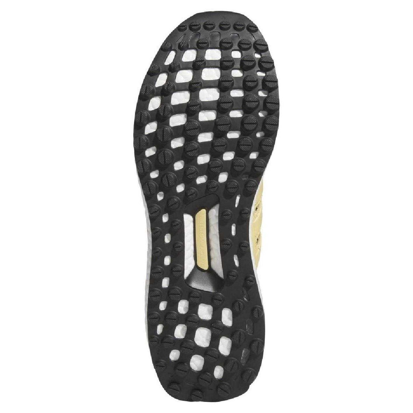 Beige - Back - Adidas Mens Ultraboost Leather Water Resistant Golf Shoes