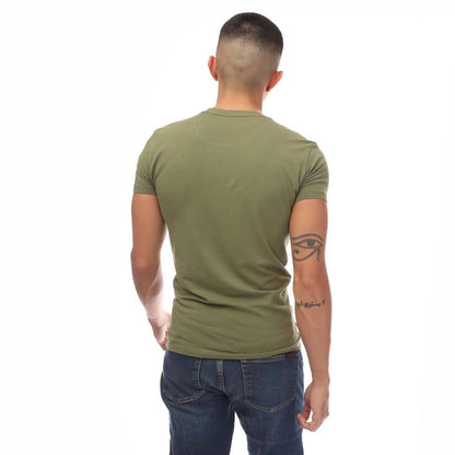Green - Back - Emporio Armani Mens Crew Neck T-Shirt