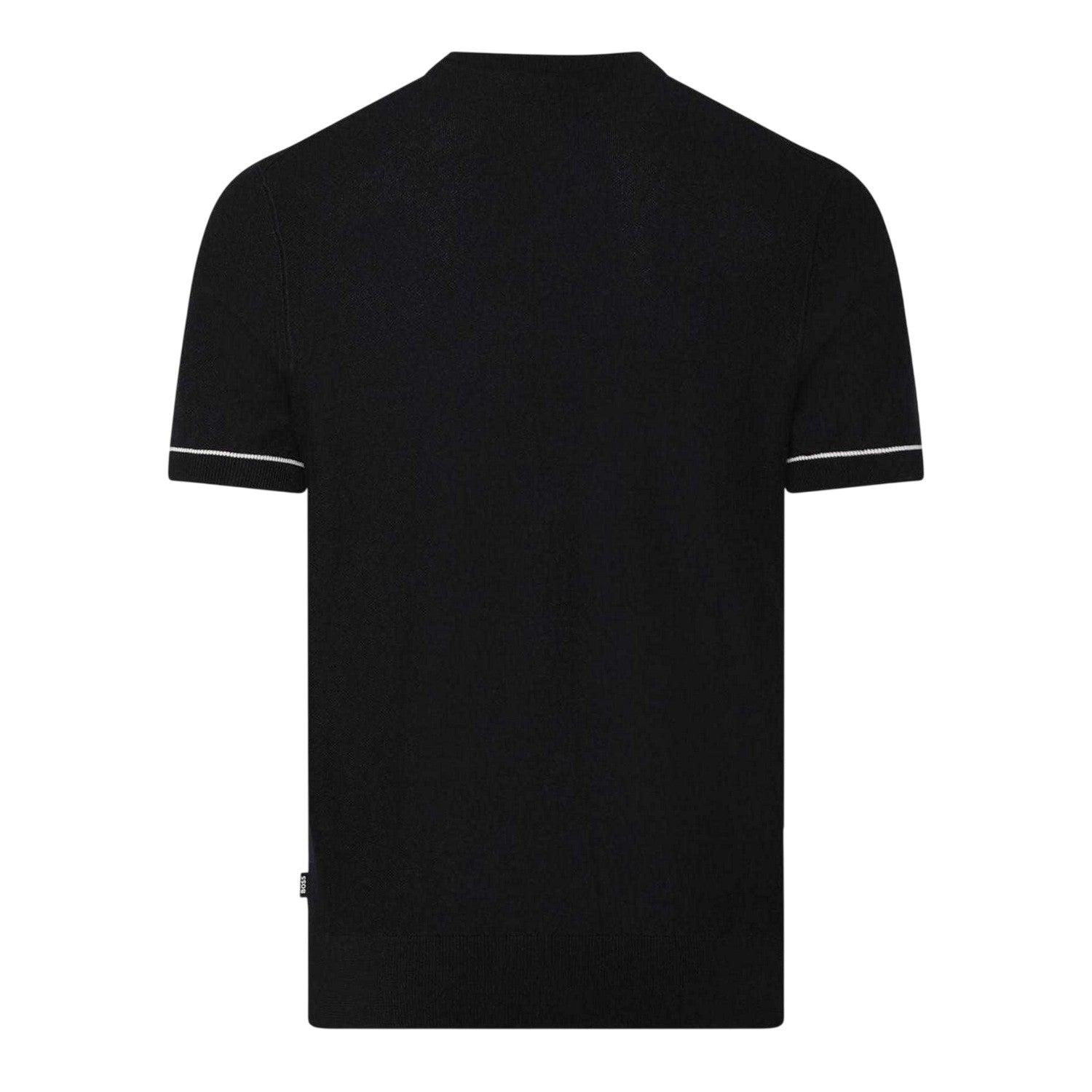 Dark Blue - Back - Boss Mens Jianfranco Plain T-Shirt