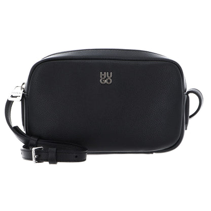 Black - Front - Hugo Chris 2.0 Leather Crossbody Bag