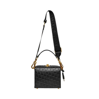 Black-Gold Print - Back - Steve Madden Bnoya Monogram Crossbody Bag