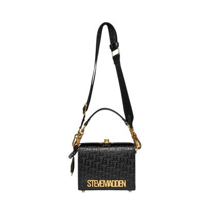 Black-Gold Print - Front - Steve Madden Bnoya Monogram Crossbody Bag