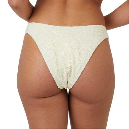 Yellow - Back - Brave Soul Womens-Ladies Crochet Bikini Bottoms
