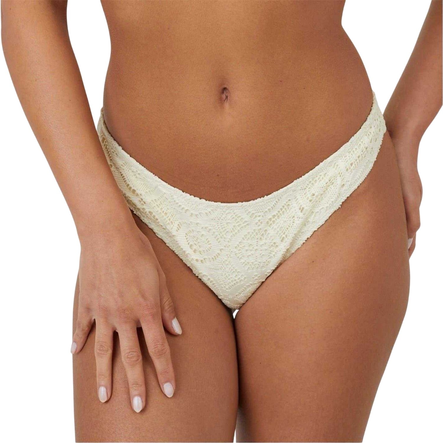 Yellow - Front - Brave Soul Womens-Ladies Crochet Bikini Bottoms