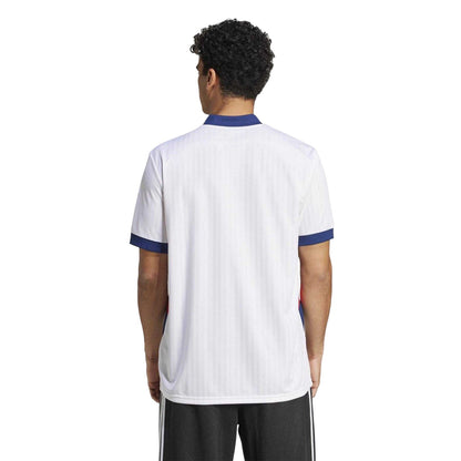 White - Lifestyle - Adidas Mens France FFR Short-Sleeved Rugby Shirt
