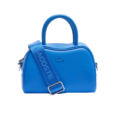 Blue - Front - Lacoste Lora Logo Cowhide Leather Purse