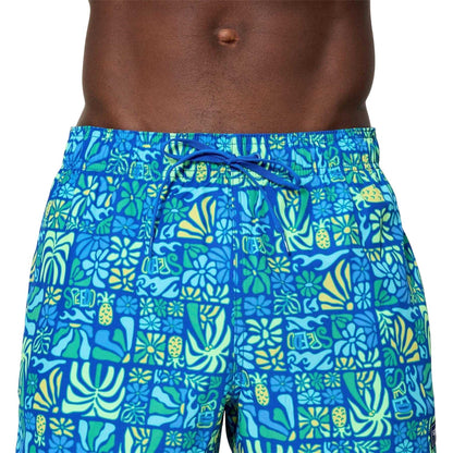 Sapphire Blue - Back - Speedo Mens Redondo Edge Volley Swimming Swim Shorts