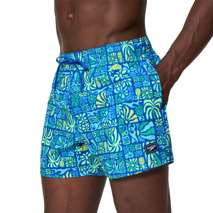 Sapphire Blue - Lifestyle - Speedo Mens Redondo Edge Volley Swimming Swim Shorts