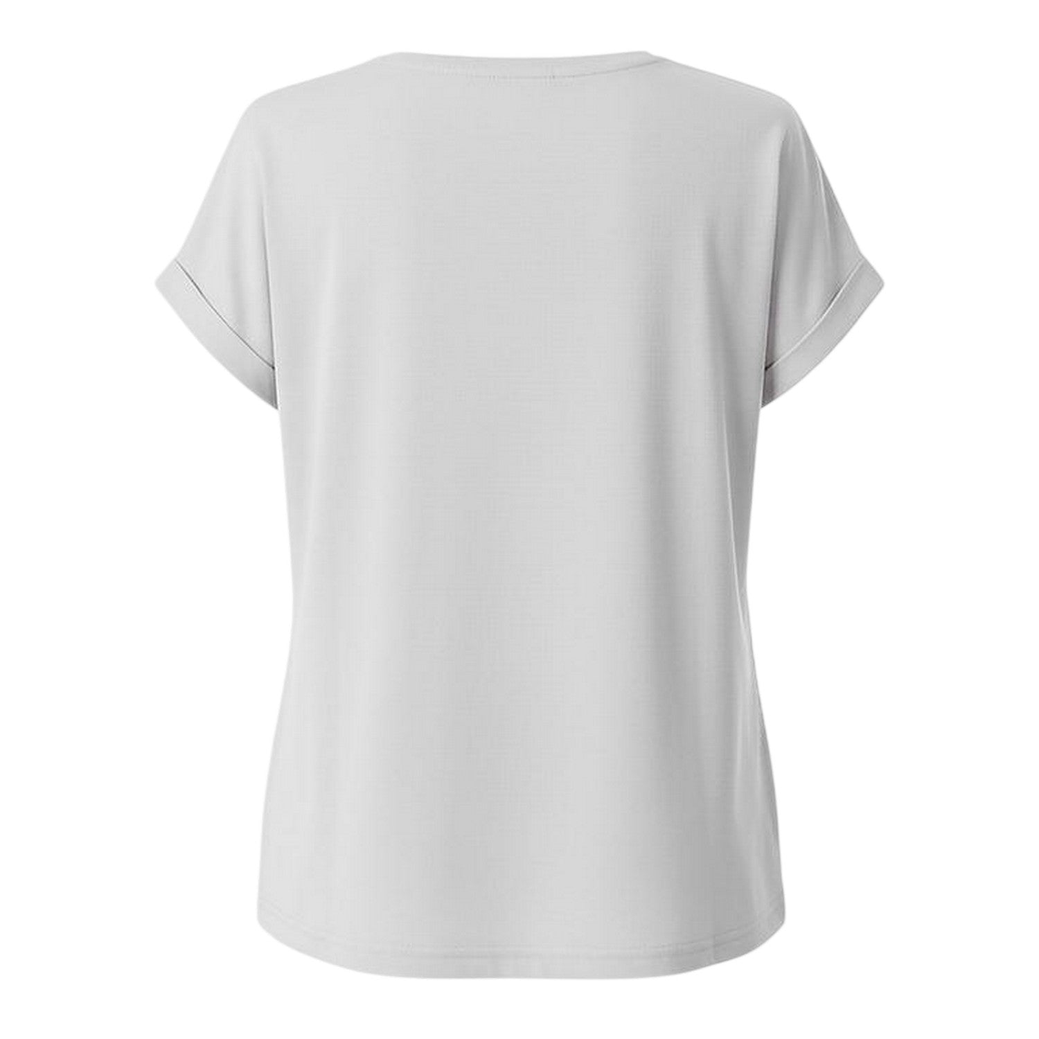 Grey Marl - Back - USA Pro Womens-Ladies Logo Short-Sleeved T-Shirt