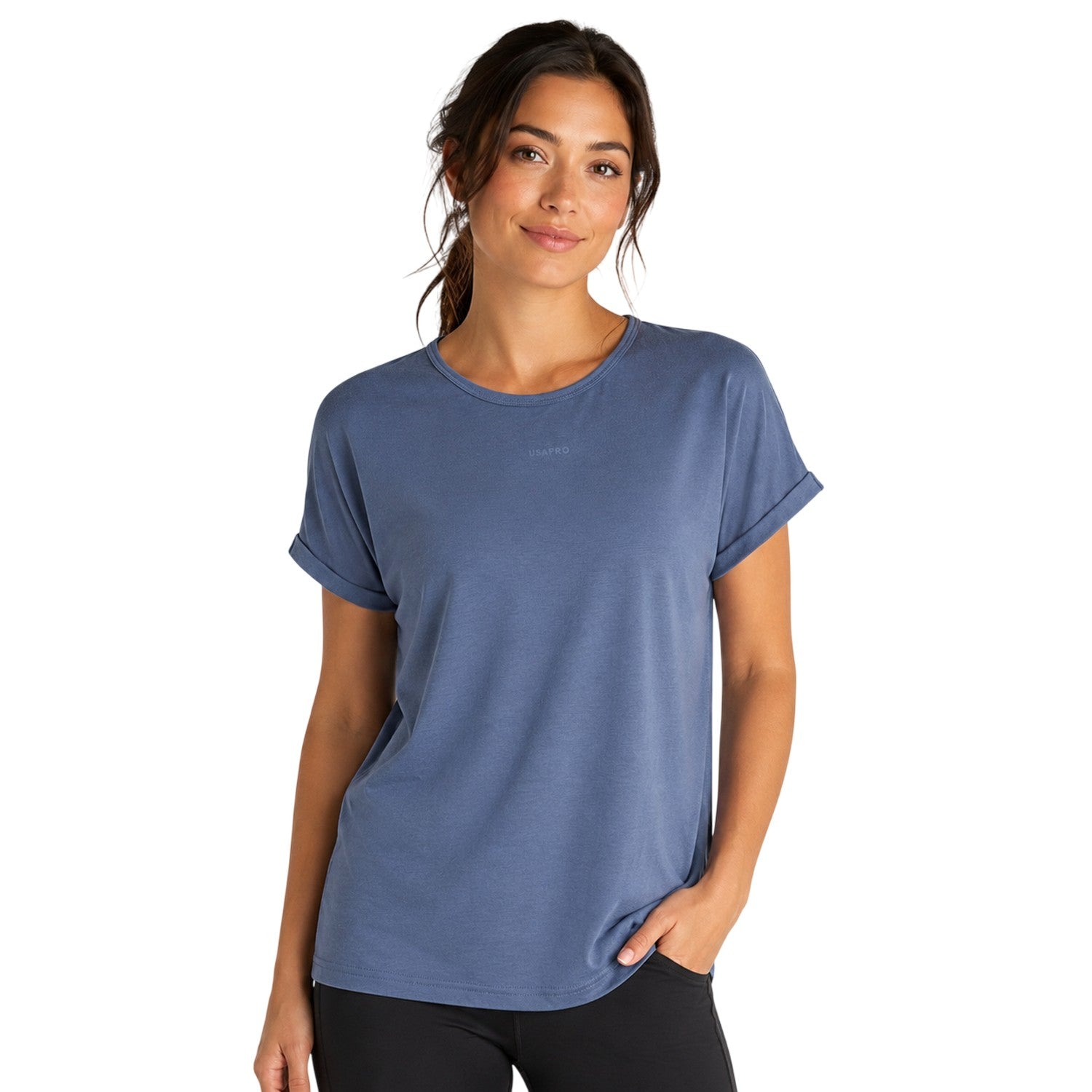 Storm - Side - USA Pro Womens-Ladies Logo Short-Sleeved T-Shirt